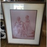 Framed Russell Flint Fine Art Guild "Theroigne and Lucille" Print - 1 of 750.