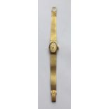 Vintage 18 karat Ladies Gold Rolex Tudor Precision Wristwatch - 17cm bracelet - working order.