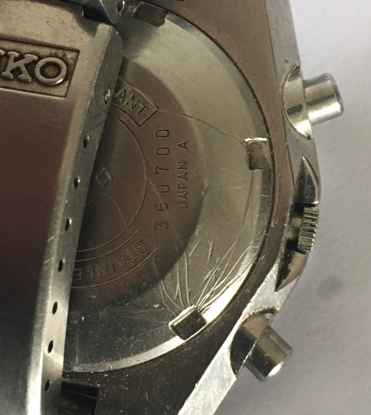 Vintage Seiko Chronograph Automatic with Seiko Strap - working order. - Image 6 of 7