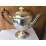 Antique Georgian Sterling Silver Coffee Pot - London 1799 - 10" tall -12" at widest - 855 gram tot.