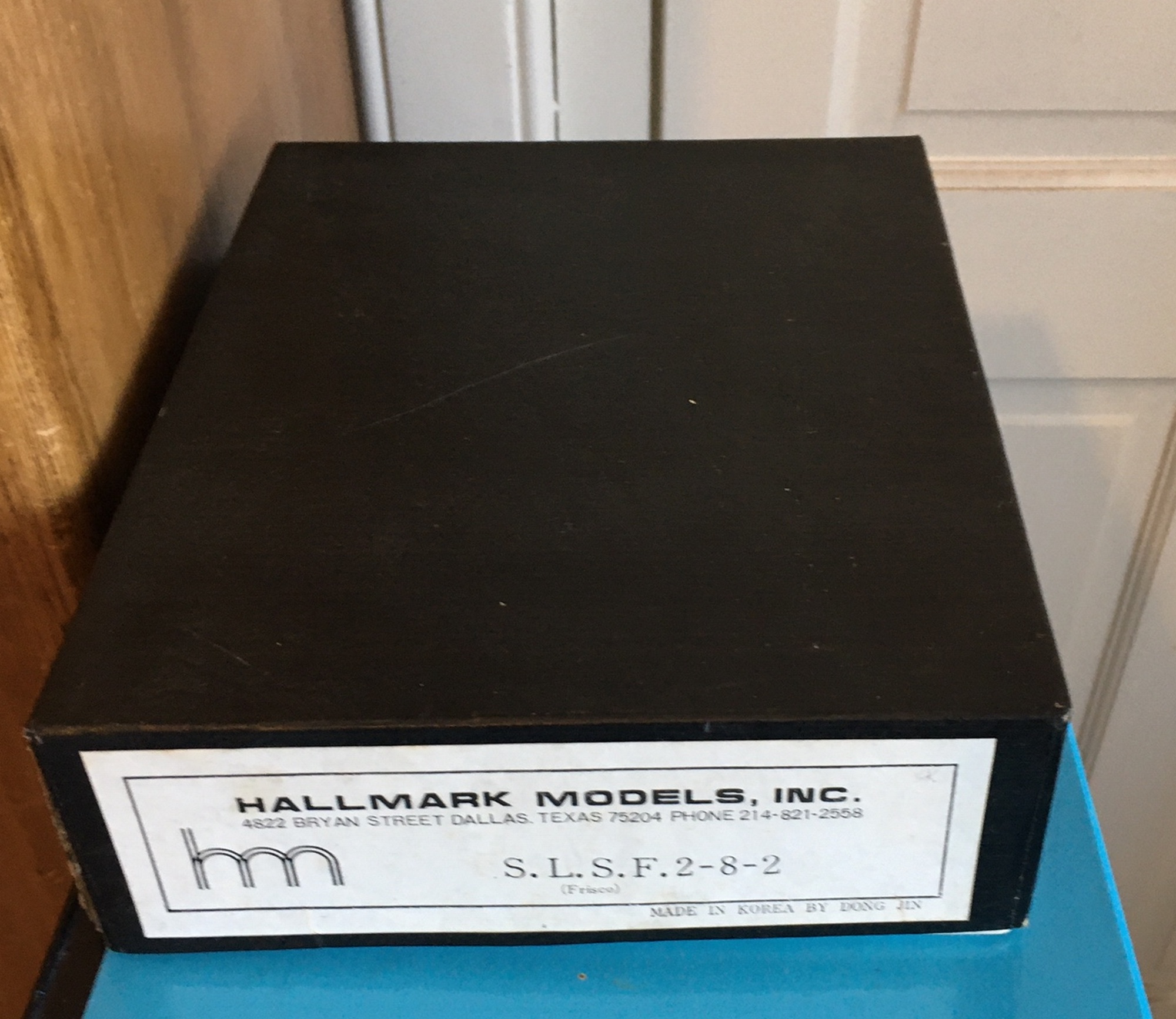 Vintage Boxed DONG JIN Hallmark Models Inc - S.L.S.F. 2-8-2 Brass Model Train - Image 2 of 6