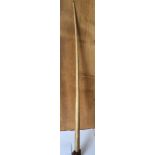 Antique Gemsbok Horn Core? Swagger Stick tapered form 19" long-18mm x 14mm at thick end.