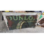 Vintage Dunlop Tin Sign - 36" x 21".