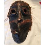 Antique Broseni Type Jester Mask - 25cm x 15cm.