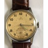 Vintage Stainless Steel Gents Wristwatch working order.