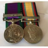 Northern Ireland and Gulf War (16 Jan - 28 Feb 1991) Medals to a 24882273 PTE B BEATTIE KOSB.