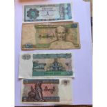Lot of Vintage Burmese Banknotes.