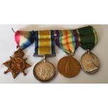 World War One Trio and Territorial Efficiency Medal to the Camerons.