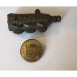 Arbroath&Forfar Railway Company Button 1 1/16" diameter and Clay Railway Engine Pipe.