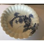 Oriental Blue and White Dish - 145mm diameter and 37mm tall.