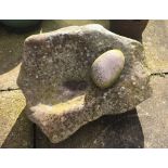 Antique Saddle Quern - 16" x 13" x 16".