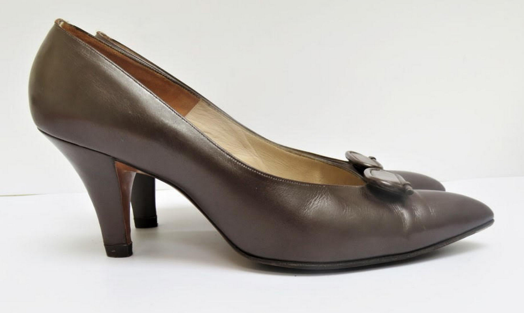 Christian Dior by Roger Vivier leather shoes circa 1960.