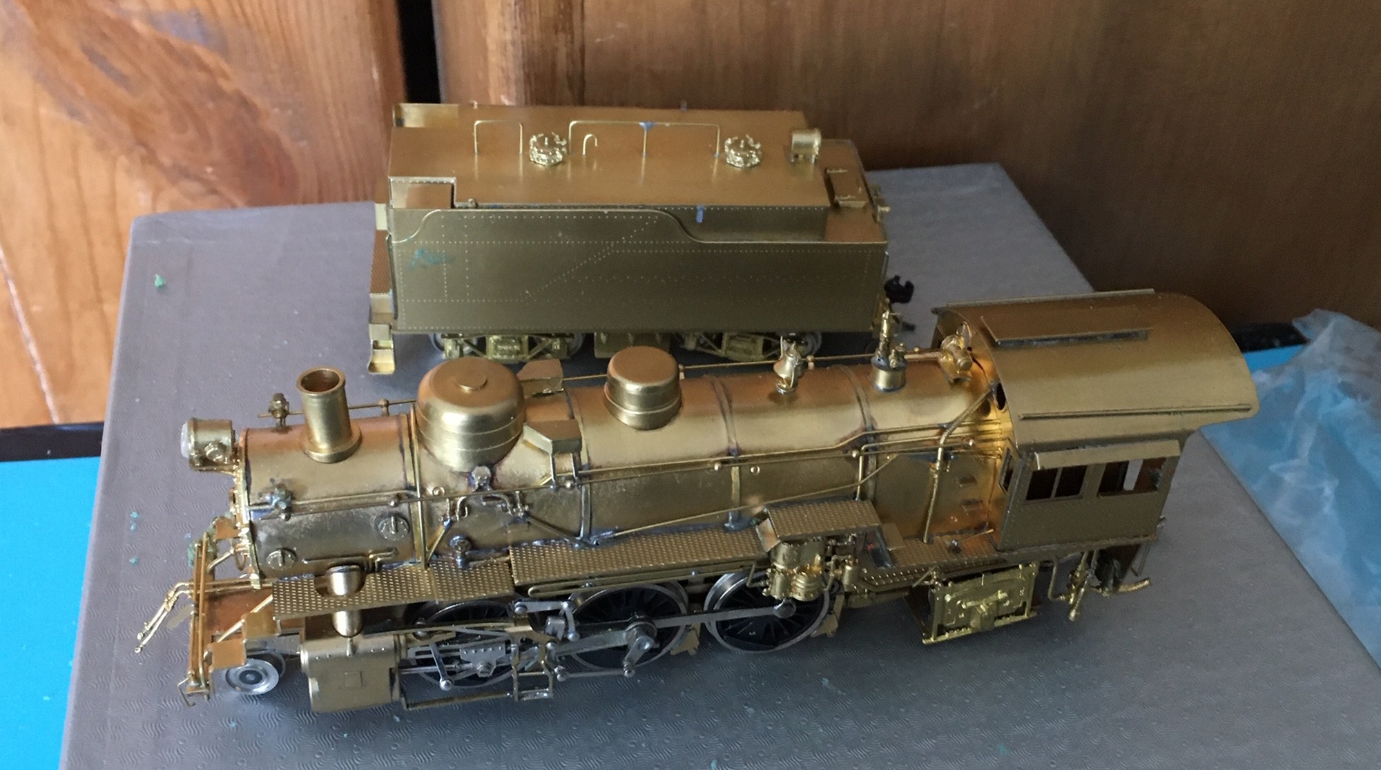 Vintage Boxed CUSTOM BRASS ASTF 1800 2-6-2 Brass Model Train. - Image 3 of 8