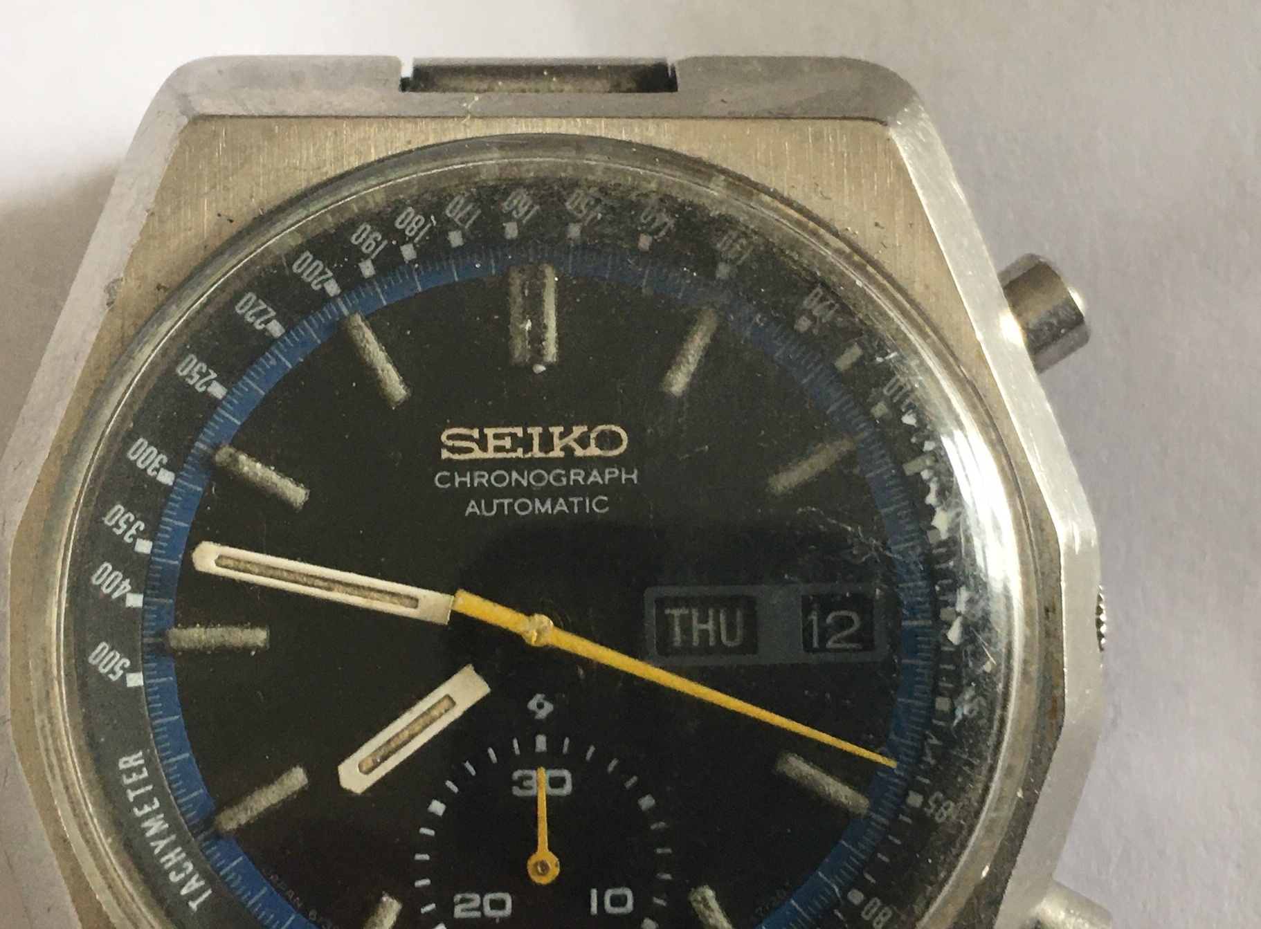 Vintage Seiko Chronograph Automatic with Seiko Strap - working order. - Image 3 of 7