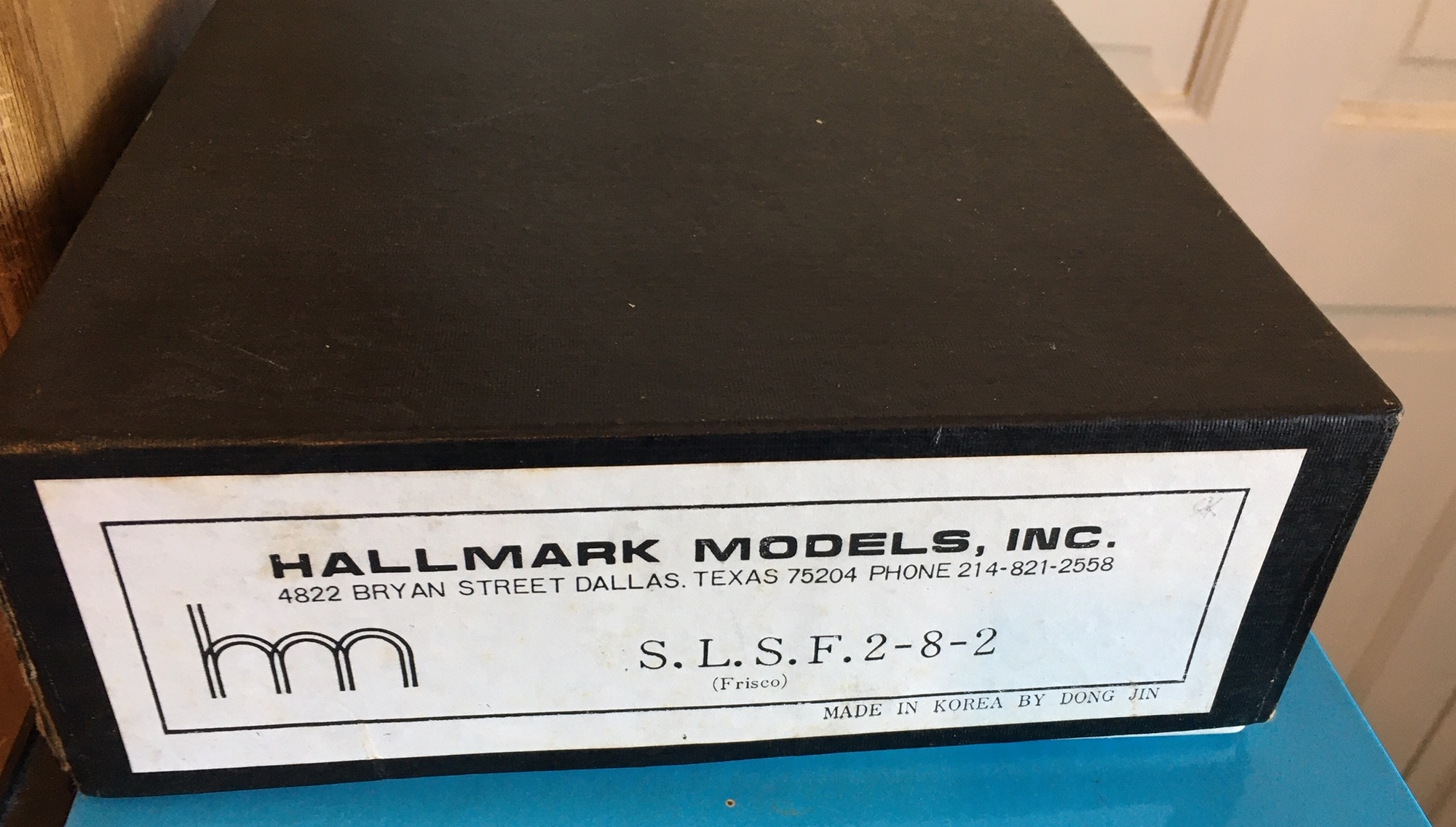 Vintage Boxed DONG JIN Hallmark Models Inc - S.L.S.F. 2-8-2 Brass Model Train