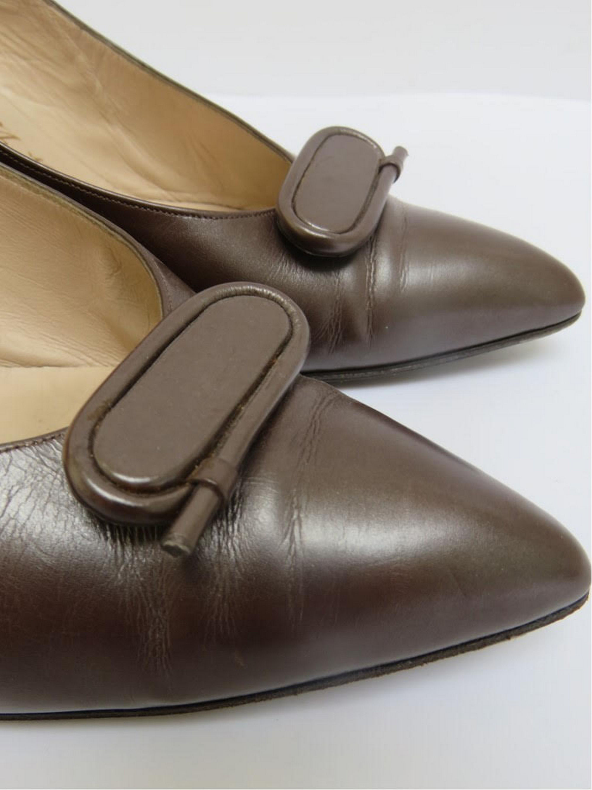 Christian Dior by Roger Vivier leather shoes circa 1960. - Image 2 of 6