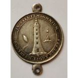 Antique c1800 Northern Lighthouse Admiralty Protection Medal-35x25mm - protection from Press Gangs.