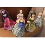 Lot of Royal Worcester, Colaport and Royal Doulton Figures (6)