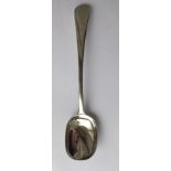 Scottish Provincial Silver Aberdeen Sugar Spoon marked WJ ABD - 6" long - 19 grams.