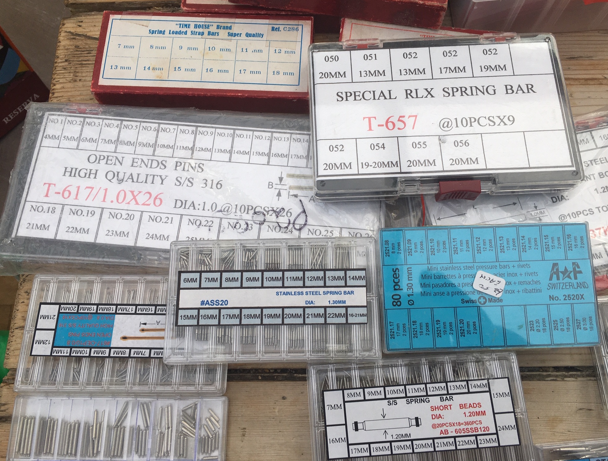 Large Lot of Spring Bars-Strap Bars and Glass Kits etc. - Image 3 of 10