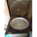 Garrard&Co Ltd - John Churchill/Alex Styles designed Silver Churchill Plate - 10" - 27/100 - 550g.