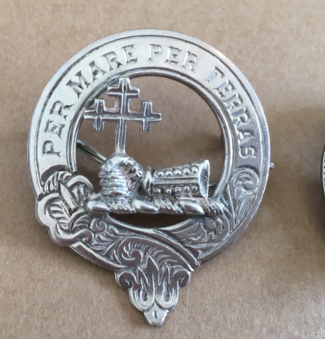 Lot of 2 Antique Scottish Clan Badges - one which is marked JF Inverness. - Image 4 of 9