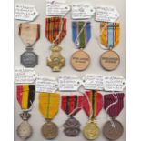 Lot of 9 x Belgian and United Nations Medals