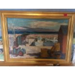 Antique Swedish Oil Painting by Skovgaard from Bornholm Island - actual oil 76.5cm x 58cm. The frame