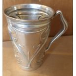 Antique European 800 Silver Art Nouveau Beaker - 90mm tall - 88mm at widest - 84 grams.