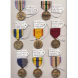 Lot of 8 x United States Medals
