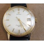 Vintage Gold Plate/Stainless Steel Omega Seamaster 600 - 34mm case - working.