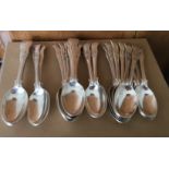 Garrard&Co Ltd Lot of 24 Solid Silver Spoons - 7 1/4" long - weight - approx 1745 grams.