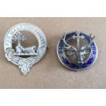 Lot of 2 Antique Scottish Clan Badges - one which is marked JF Inverness.