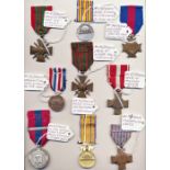 Lot of 9 x French Decorations and Medals