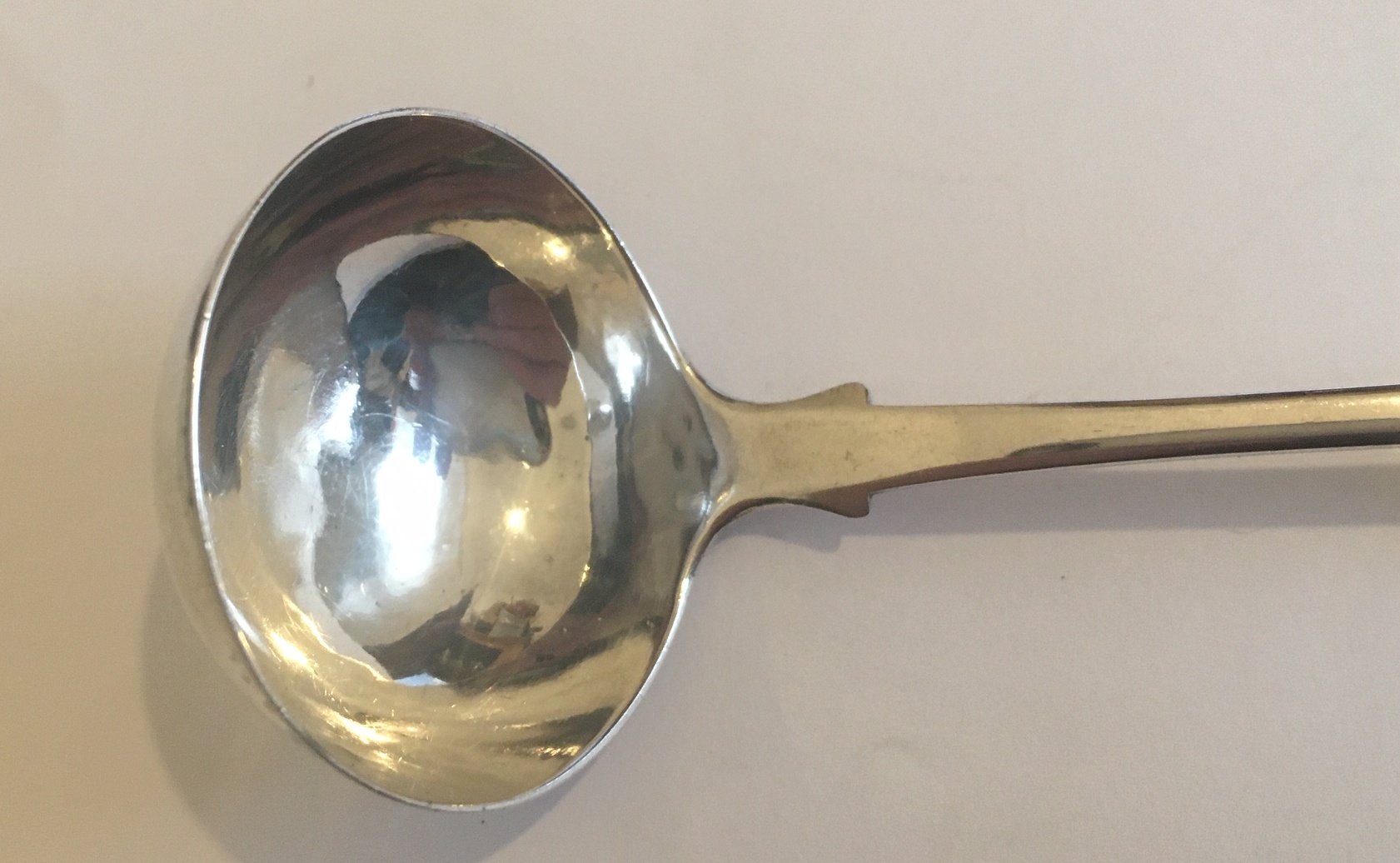 Lot of 2 Georgian Edinburgh Hallmarked Silver Toddy Ladles - 6" long (26g) and 5 7/8" (29g) - Image 2 of 8