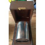 Boxed Garrard&Co Churchill Silver Commemorative Cigar Holder des by John Churchill/Alex Styles.