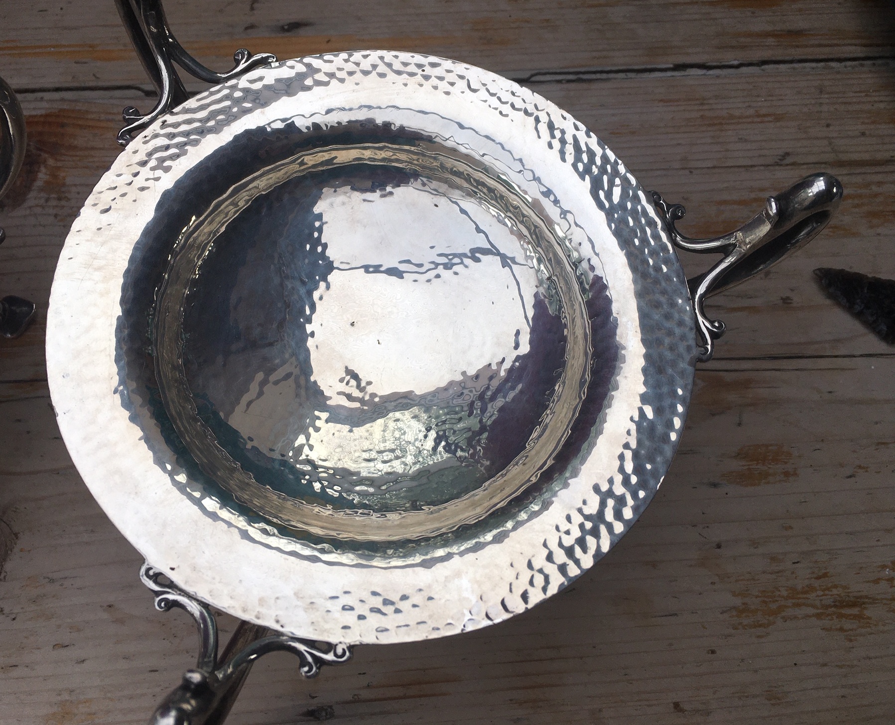 Antique Pair of Art&Crafts Silver Comport Dishes with Glasgow Hallmarks for 1905 - 655grams. - Image 2 of 7