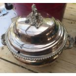 Large Vintage Solid Silver Tureen 15" x 12" - 3.8 kilos.