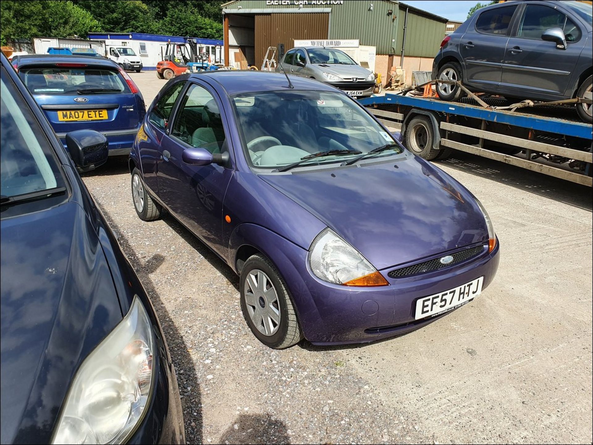 07/57 FORD KA STYLE CLIMATE - 1297cc 3dr Hatchback (Mauve/purple, 69k) - Image 5 of 8