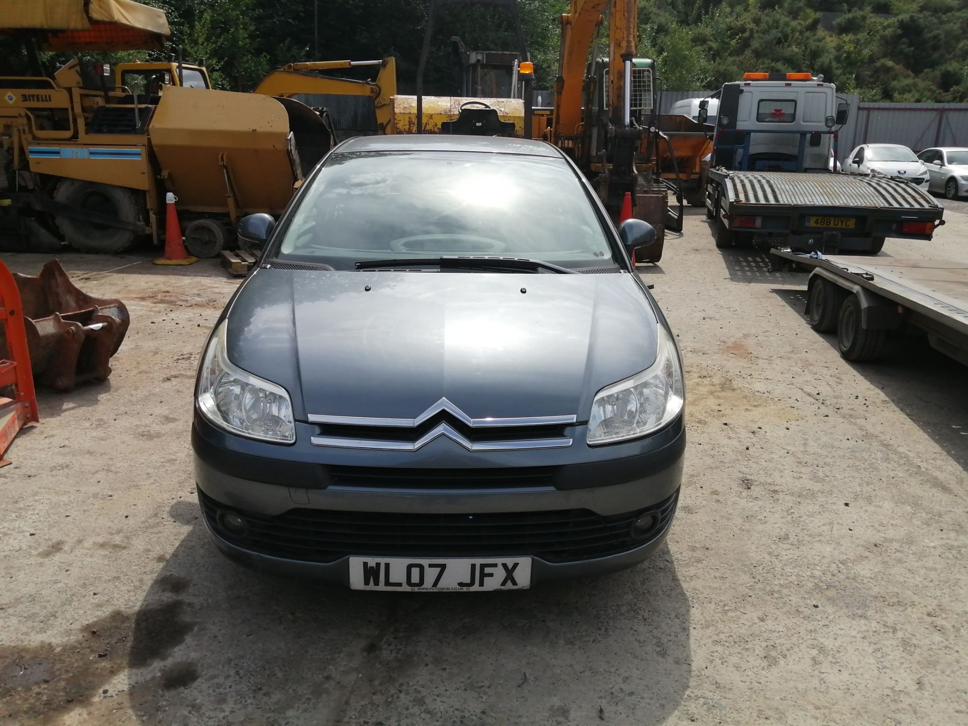 07/07 CITROEN C4 SX HDI - 1560cc 5dr Hatchback (Grey, 94k) - Image 2 of 6