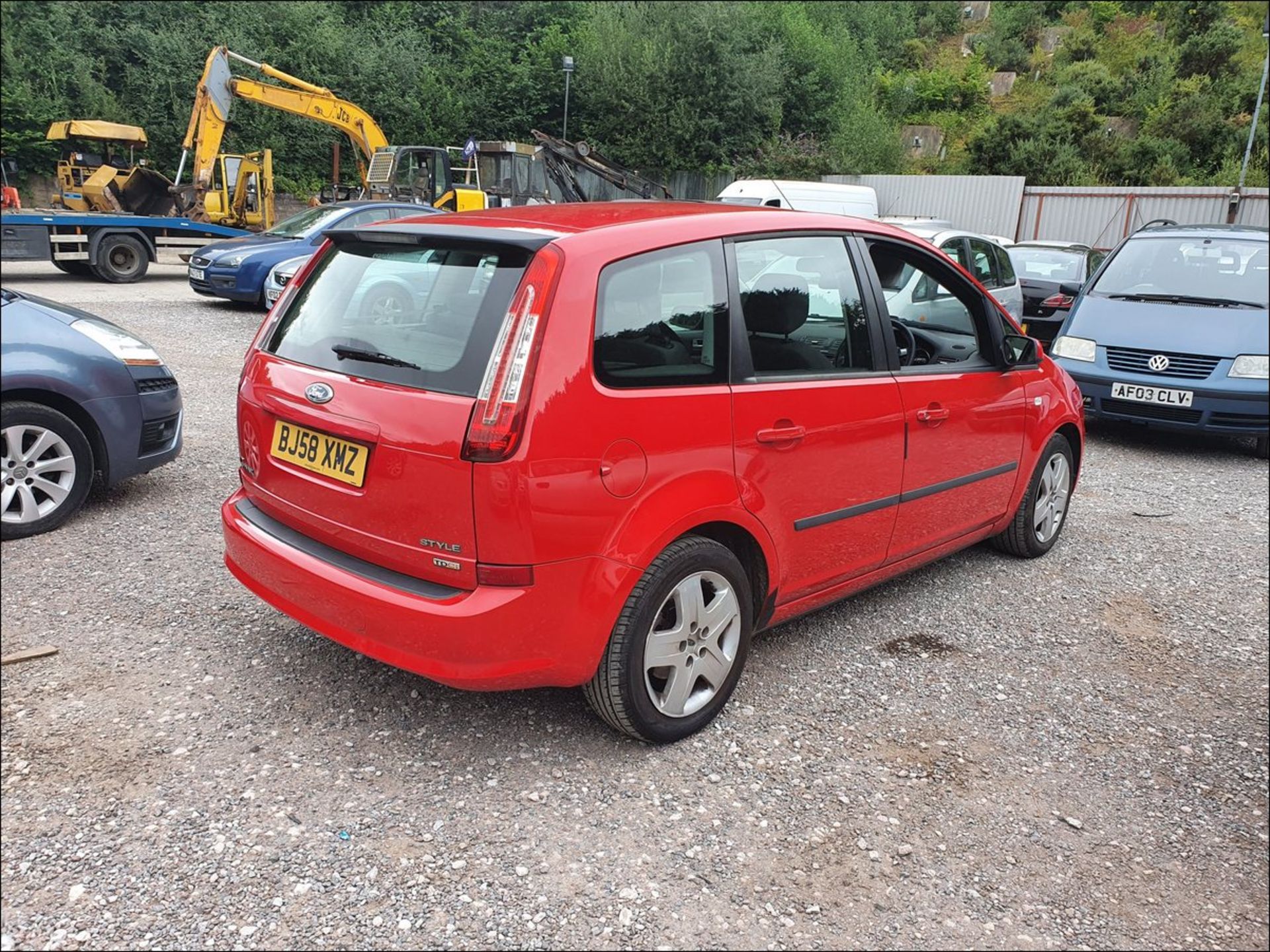 08/58 FORD C-MAX STYLE TD 90 - 1560cc 5dr MPV (Red, 153k) - Image 7 of 12