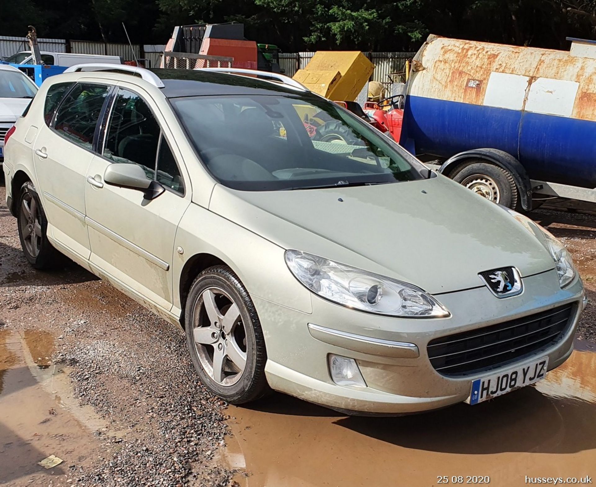 08/08 PEUGEOT 407 SW SPORT HDI - 1997cc 5dr Estate (Gold, 95k) - Image 2 of 12