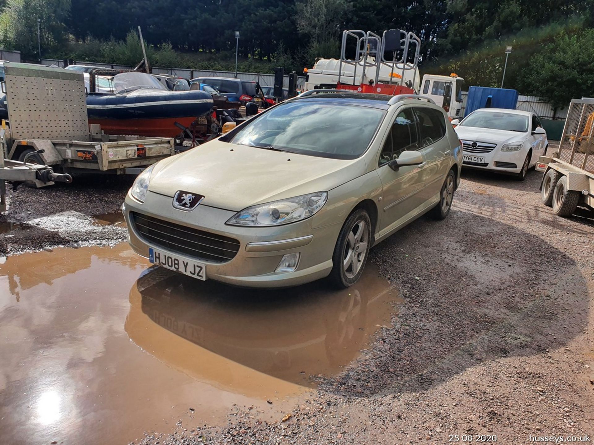 08/08 PEUGEOT 407 SW SPORT HDI - 1997cc 5dr Estate (Gold, 95k) - Image 3 of 12