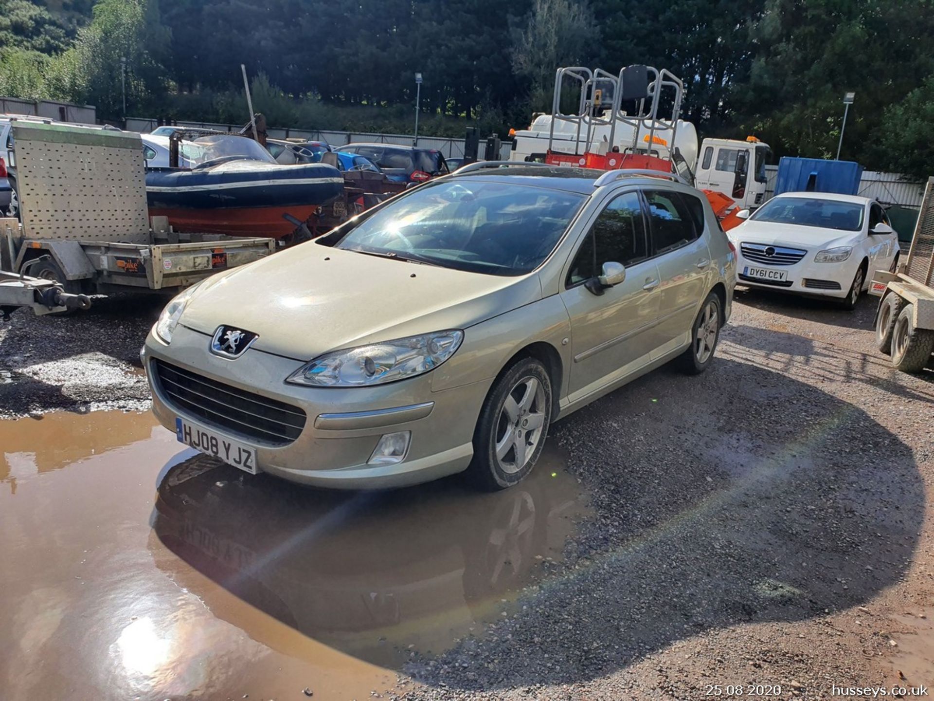 08/08 PEUGEOT 407 SW SPORT HDI - 1997cc 5dr Estate (Gold, 95k) - Image 12 of 12