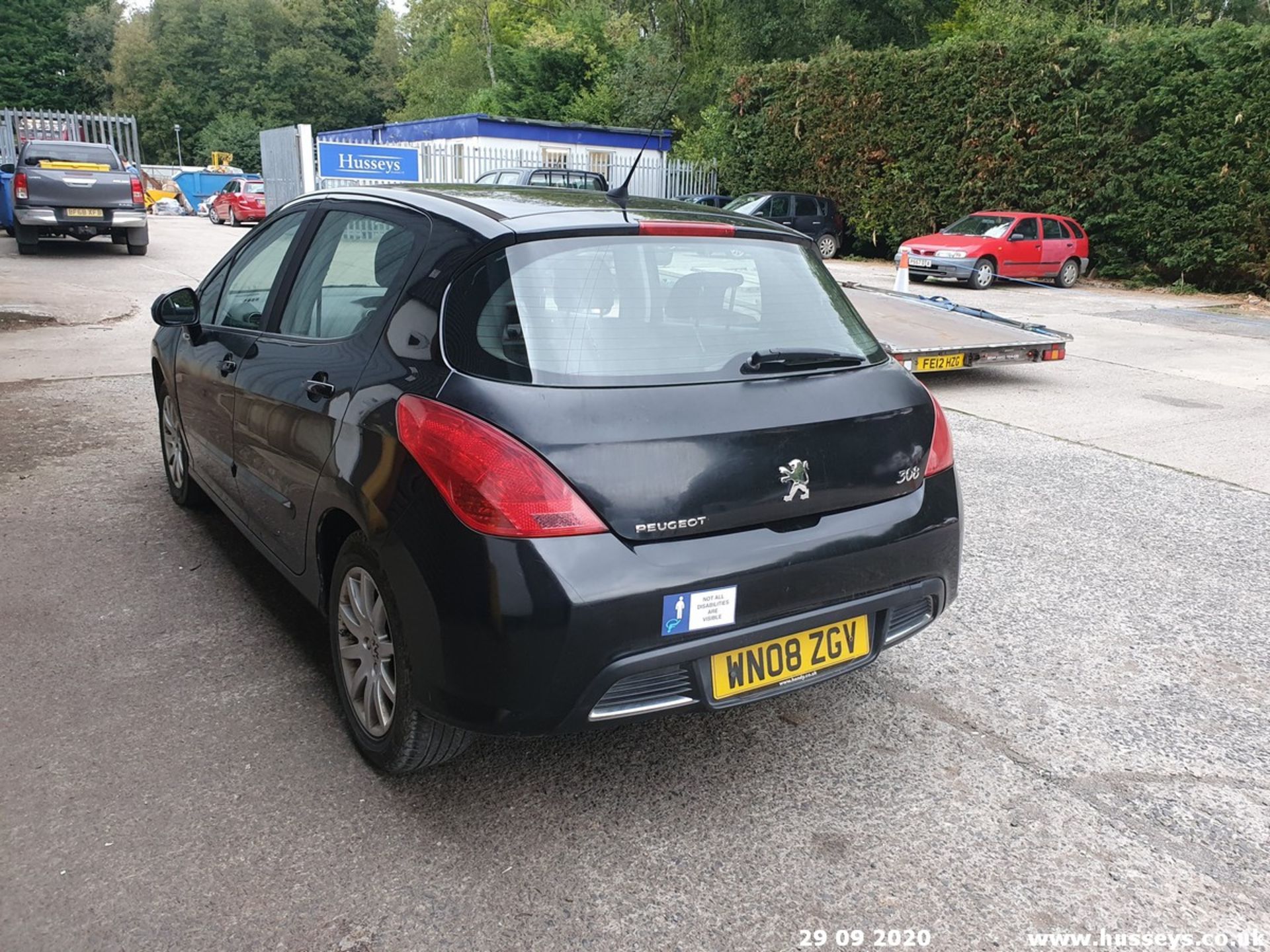 08/08 PEUGEOT 308 SE HDI 135 - 1997cc 5dr Hatchback (Black, 166k) - Image 4 of 10