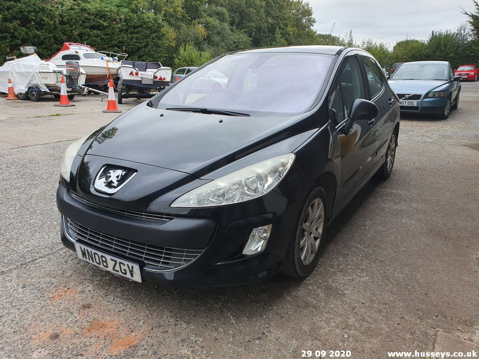 08/08 PEUGEOT 308 SE HDI 135 - 1997cc 5dr Hatchback (Black, 166k) - Image 3 of 10