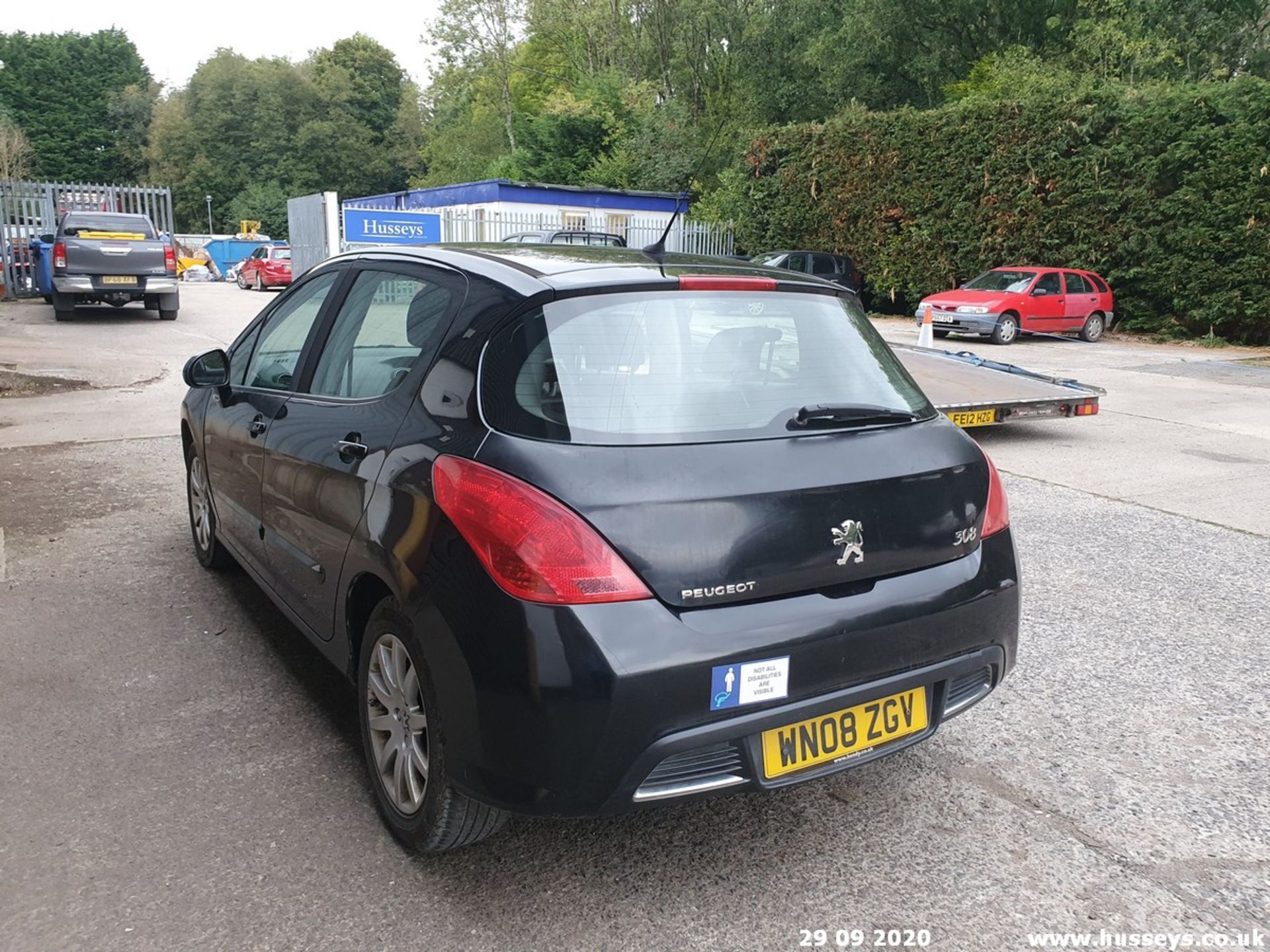 08/08 PEUGEOT 308 SE HDI 135 - 1997cc 5dr Hatchback (Black, 166k) - Image 10 of 10