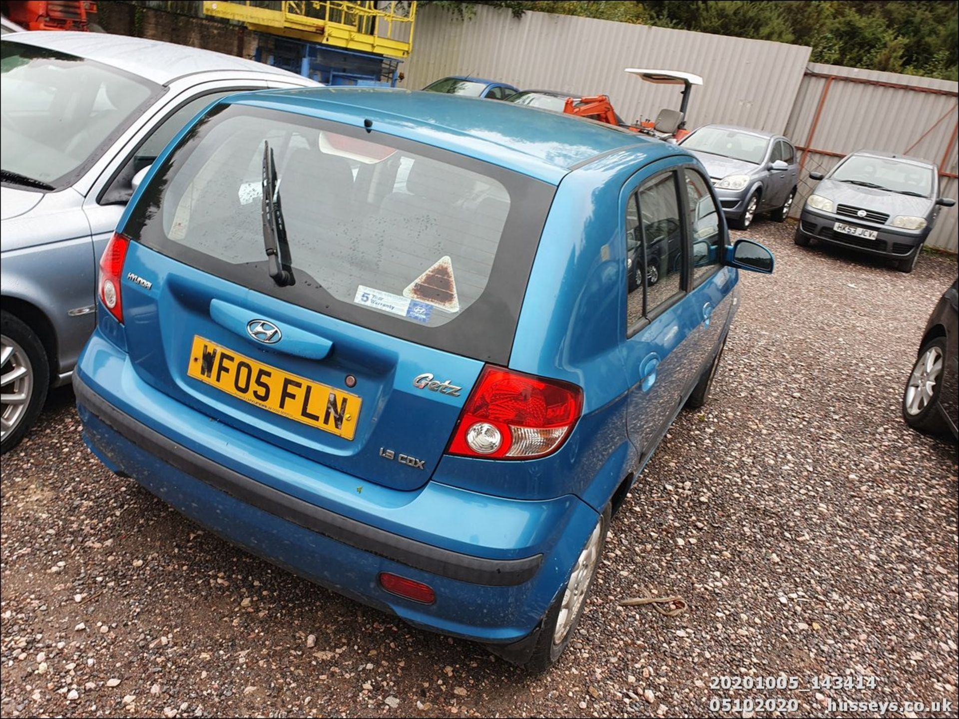 05/05 HYUNDAI GETZ CDX - 1341cc 5dr Hatchback (Blue, 79k) - Image 6 of 7