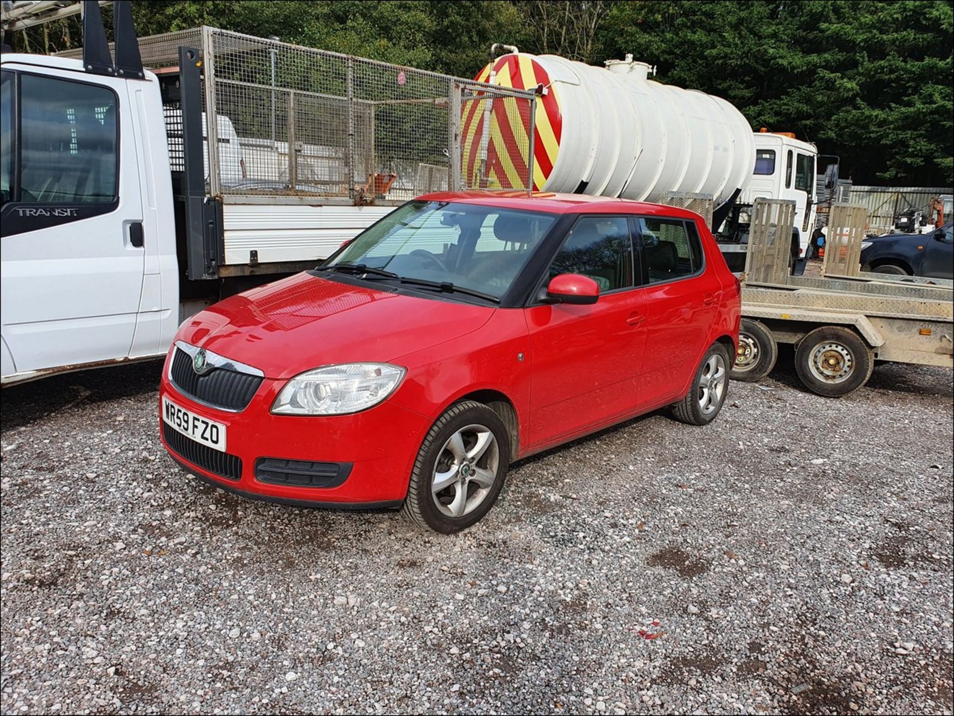 09/59 SKODA FABIA 2 HTP 70 - 1198cc 5dr Hatchback (Red, 138k) - Image 12 of 13