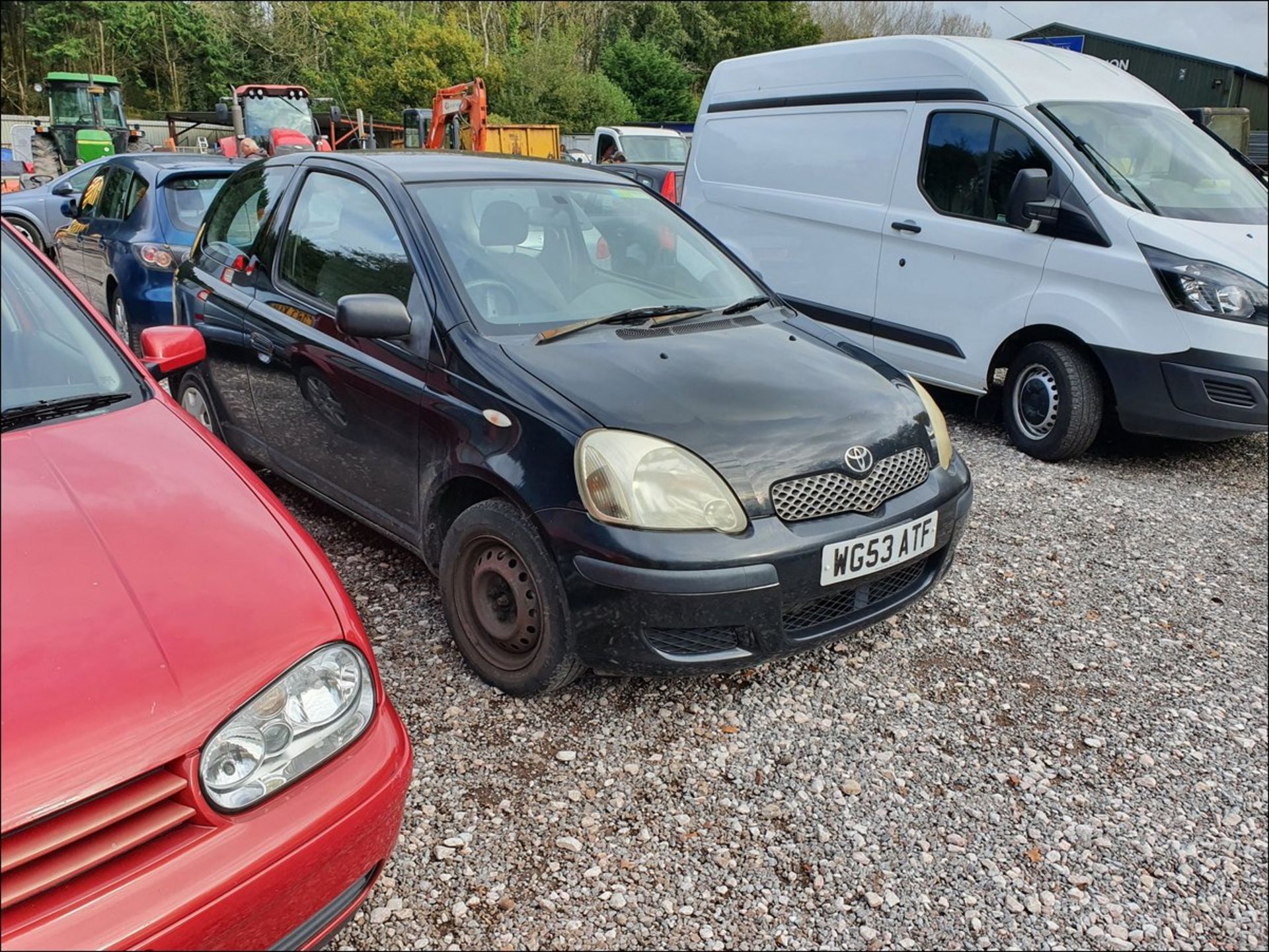 03/53 TOYOTA YARIS T3 D-4D - 1363cc 3dr Hatchback (Black, 0k) - Image 2 of 7